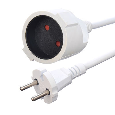 ケーブル仕様 H05VV-F 2x1.0mm2 ネットワーク SDK 直線 VDE 10A プラグ電源コード 家電用の延長コード
