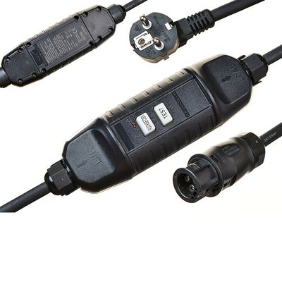 家庭用電圧 16A/250V バッテリーBC01コネクタ付きアングルシュコプラグとソケット