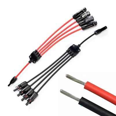 XLPO 断熱 10awg 6mm 1 から 4 Y 型 H1z2z2-k 太陽光パネル拡張ケーブル 12awg 持続可能な太陽光ソリューション