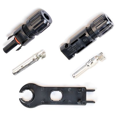 Waterproof IP67 30A 1000V DC 4mm2 Solar Plug Adapter for Polar Solar Extension Cord Insulated Solar PV Cables and Connectors