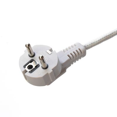 SNI認定 16A プラグ・ブレーキッド パワーコード延長コード ラップトップ用ケーブル 仕様 H03RT-F 3x0.75-1.5MM2 白