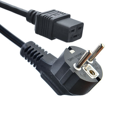 KC標準C19コネクタ コンパーの電源ケーブル延長コード 絶縁保護 H05VV-F/H05RN-F 3x0.75-1.5MM2