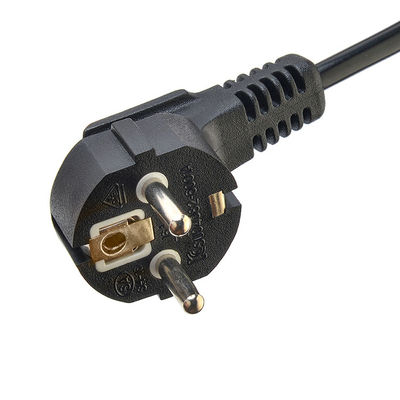 VDE認定 Shucko CEE7/7 IEC C13 接続器 パソコン電源コード 延長コード 長さ 1.5M またはカスタマイズ
