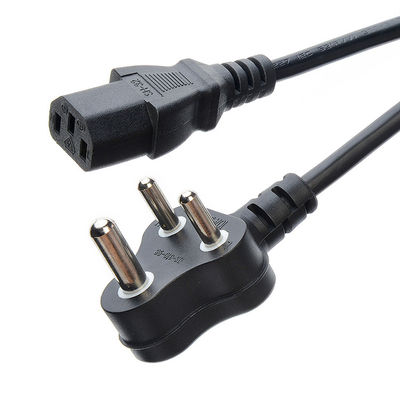 ブラックケーブル 南アフリカ SABS標準家電 電源ケーブル 住宅用/一般用途用延長ケーブル