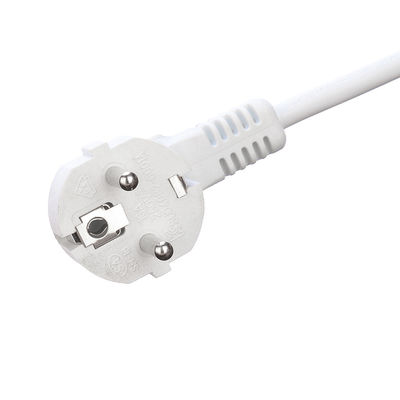 3本の丸ピン延長ケーブル ホワイト SNI 家庭用延長ケーブル