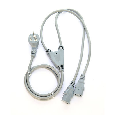 商用品 CCC認定コンピュータ電源コード Y スプリッタ 3Cプラグ 2 Way C13プラグソケット 16a 3pin