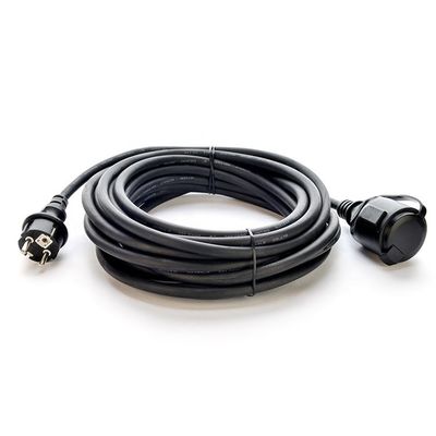 屋外拡張ケーブル 3x1.5mm2 電源ケーブル 220v 電源ケーブル 2ポール 防水ソケット 標準接地 16A/250V