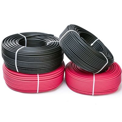 Insulated TUV Approved Solar PV Cable 10mm DC1500V H1Z2Z2-K 1X10MM2 XLPO Insulation 100M/Roll for Solar Energy System