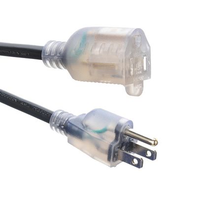 6フィート 北米 ETL 3ピン 重用外用延長コード ライトエンド 女性エンドタイプ NEMA