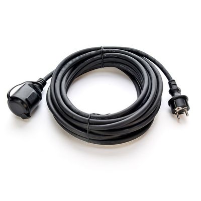 屋外 VDE 標準 シュコプラグ 2 ポール 防水ソケット 220V/16A IP44 防水プラグ 防水ソケットカバー 長さ 5M ネットワーク SDK