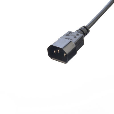 裸で鎖状の銅導体材料 C13からC14 AC電源ケーブル PDUコンピュータの拡張ソケット UPSサーバー