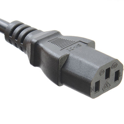 裸で鎖状の銅導体材料 C13からC14 AC電源ケーブル PDUコンピュータの拡張ソケット UPSサーバー