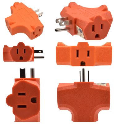 SDKネットワーク15アンプアダプター3 接地 1から3出口 重用ネマ5-15pから複数ネマ5-15r 防水多用途拡張ソケット