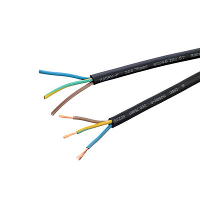 断熱 VDE 標準 H05 Rrケーブル ゴム 2x0.75 家電と屋外温度範囲のための銅ケーブル -5Cから70C
