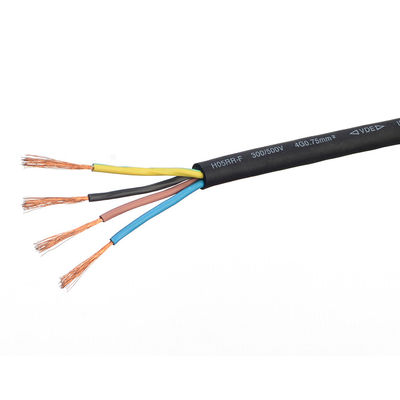 断熱 VDE 標準 H05 Rrケーブル ゴム 2x0.75 家電と屋外温度範囲のための銅ケーブル -5Cから70C