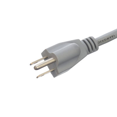 商業用ETL電源コード 14 AWG ラップトップ用 15A NEMA-15P 3相プラグ拡張コード ユニバーサルソケットブランド電源ケーブル