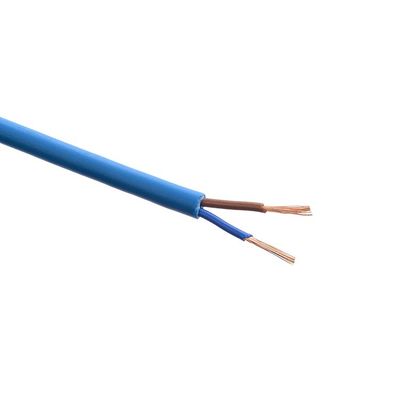 断熱されたVDE標準ブルー 300/300V RVV 2*0.75mm 柔軟な電源ケーブル 断熱付きの銅導線