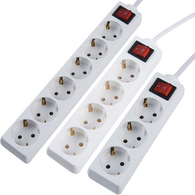 1 出口 VDE H05vv f 3G1.5 mm Sq 4 方向電源帯拡張ソケット Eu プロフェッショナル