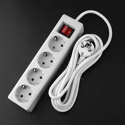 1 出口 VDE H05vv f 3G1.5 mm Sq 4 方向電源帯拡張ソケット Eu プロフェッショナル