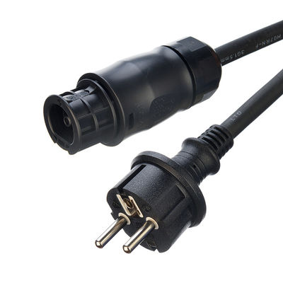 16A/250V EU 3ポールソケット AC電源コード Ved H07rn-f ベッテリー Bc01 Schuko 3m ソーラー拡張ケーブル