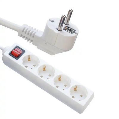 250V拡張コードユニバーサルソケット 3M 5Mケーブル 4ホール電源帯 3x4電源ケーブル 16A