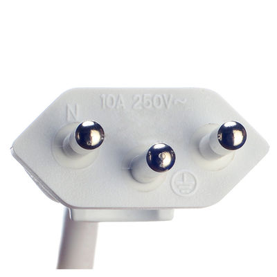 カスタマイズ ブラジル 10A/250V 3ピンプラグ 3x0.75MM2 PS4 ソーラーランプ用電源ケーブル DIN VDE 0620/EN 50075 1990 認証