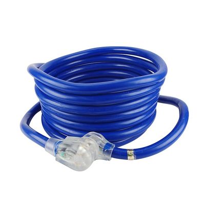 アウトドアヤードパーティ 125V 15A NEMA 6-50P/R 重荷 1/3/5/6/20FT 50M ライトエンドブルーマルチRvケーブル延長電源コード