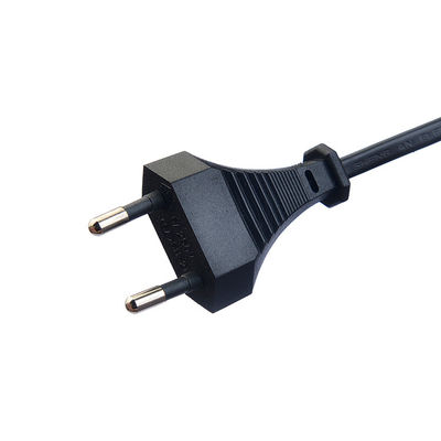 2.5A Rated Current White Kettle Plug Power Cord with Oxygen Free Bared Stranded Copper Conductor