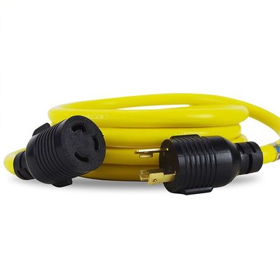 ETL リスト 3 角 30 アムペア 発電機コード 25 フィート 重用 NEMA L5-30P/L5-30R 10 ガージ 125V SJTW ロック 発電機延長コード
