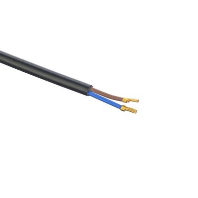 酸素のない赤糸銅導体材料 2.5A ブラジル 2 丸ピンプラグ 電源ケーブル 家電用