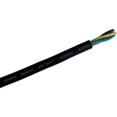 耐久性 多核銅線 電源コード 2/3/4/5/6 コアPVCゴムケーブル 10A 250V 覆い線