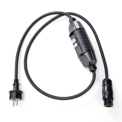 16A ストレートシュコ H07RN-F ゴムシート 中部 スウィットドリーク保護と端はベッテリーBC01コネクタ電源コード