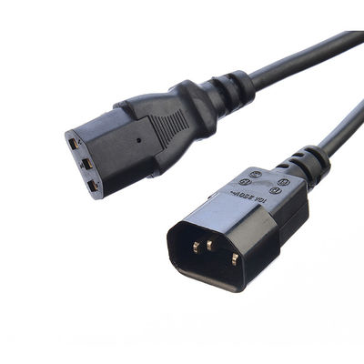 125V AC 電源コード 食器洗浄機 冷蔵庫 220V 拡張 ETL 米国 NEMA 5-15P から IEC C13 に 承認 18AWG 220V