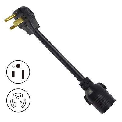1/1.5 FT ネマ 30Amp L6-30R 発電機を50Amp 6-50Pにロック 重量STW 6/8/10 AWG拡張コード付きの溶接器アダプター