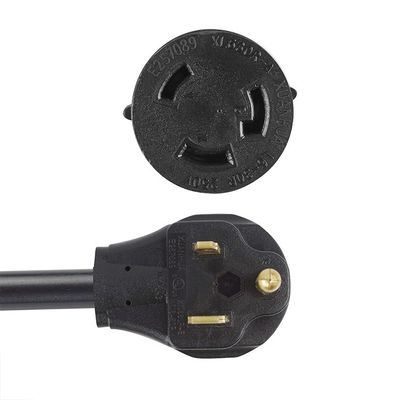 1/1.5 FT ネマ 30Amp L6-30R 発電機を50Amp 6-50Pにロック 重量STW 6/8/10 AWG拡張コード付きの溶接器アダプター