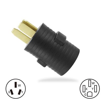 20A 定電流 NEMA 14-30P から 10-50R 30Amp 男性プラグから 50Amp 女性受容器アダプタ