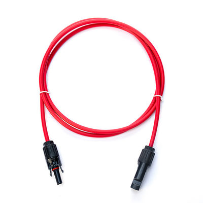 紫外線保護 TUV承認電源ケーブル 延長ケーブル 1x4mm2 XLPO XLPE PVケーブル PV004コネクタ 赤/黒色