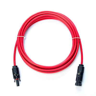 紫外線保護 TUV承認電源ケーブル 延長ケーブル 1x4mm2 XLPO XLPE PVケーブル PV004コネクタ 赤/黒色