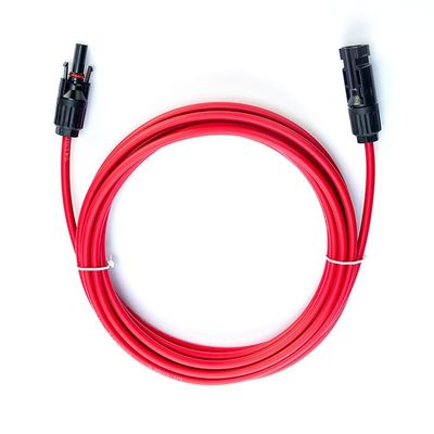 太陽光ケーブル 太陽光発電システム用単核太陽光ケーブル 正常セクション 1C X56/0.285MM 長さ 100M/1ロール 赤 黒