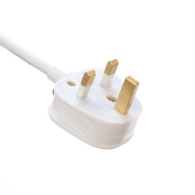 PVC Jacket Material Open Ended Rewireable 3 Prong AC Power Cable for Laptops Extension Lead UK Customizable 1.5M Length