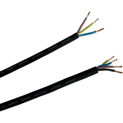 VDE 標準ゴム 断熱型 柔軟性 4コア H05RN-F H05RR-F H07RN-F 家電用電源ケーブル 長さ 100M/1ロール