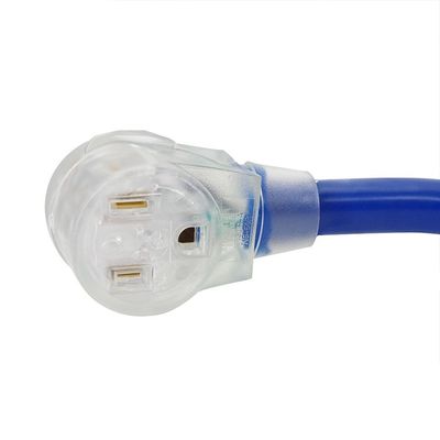 ETL 12 Gauge NEMA6-50P NEMA6-50 R Heavy Duty 3 Prong Orange Extension Cord for Commercial Outdoor 1 Outlets AC Power Cord