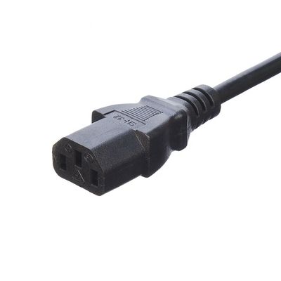 ネットワーク SDK イギリス BS 標準 C5 C19 コンネクタ 3ピン リードライン ストリップ ワイヤ 電源コード 3 角 AC コード 供給 IEC ケーブル 黒