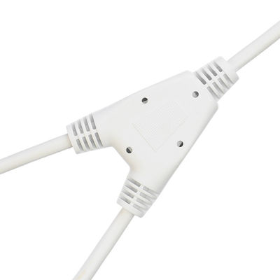 Certified SNI 2 Pin With Earth Contact Schuko Plug to 2XC13 Female Y Type Splitter Power Cord SNI Extension Cord 250V/16A