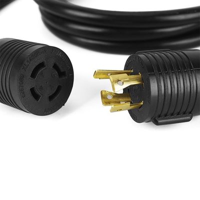 Heavy Duty NEMA L14-20P/R Locking Twist Lock 20 Amp 125/250V 4 Wire Grounding Industrial Grade Extension Cord for Generator