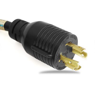 Heavy Duty NEMA L14-20P/R Locking Twist Lock 20 Amp 125/250V 4 Wire Grounding Industrial Grade Extension Cord for Generator
