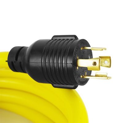 30Amp 15FT 10 Gauge Pure Copper STW Wire ETL リストされた 4 Prong L14-30P L14-30R RVとキャンピングカーの発電機延長コード