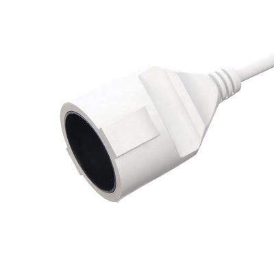 ホワイト 2ピン 家電 電源線 直線 1.5M 長さまたはカスタマイズされた VDE 10Aプラグ電源線 延長線