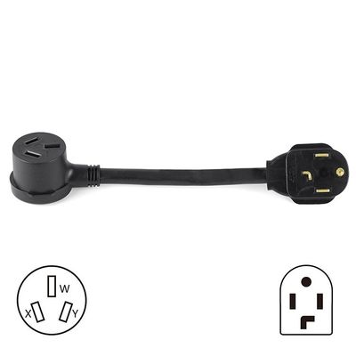 頑丈なNEMA 10-50P から 14-30R 3 端から 4 端 50Amp から 30Amp 120V/240V ウェルダードライヤー RV キャンピングカー発電機のRV拡張電源コード
