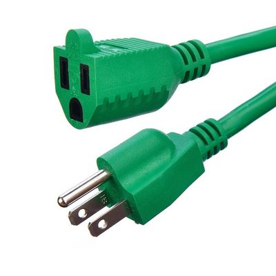 Home Appliance Power Cord ETL Standard Heavy Duty Nema-15 Plug Socket Waterproof 3 Pin Conductor Bared Stranded Cooper